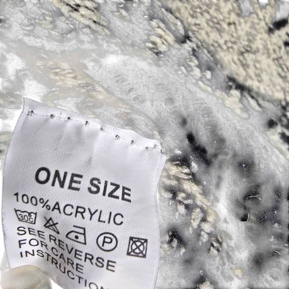 Elephant Knit Grey Poncho Sweater - Picture 9 of 10